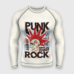Рашгард мужской Punk Rock Панк, цвет: 3D-принт