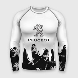 Рашгард мужской Peugeot подтёки паттерн, цвет: 3D-принт