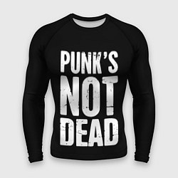 Рашгард мужской PUNKS NOT DEAD Панки Живы, цвет: 3D-принт