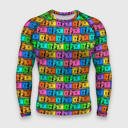 Рашгард мужской Разноцветные Доллары, цвет: 3D-принт