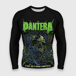 Мужской рашгард Pantera green череп