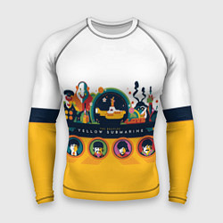 Мужской рашгард Yellow Submarine Мультфильм 3D