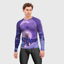 Рашгард мужской Командо на корабле, цвет: 3D-принт — фото 2