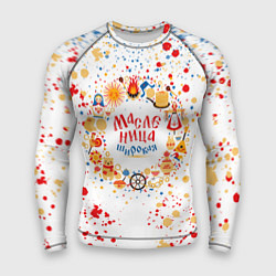 Рашгард мужской Масленица Широкая, цвет: 3D-принт