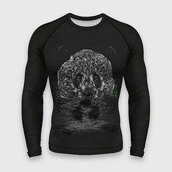 Рашгард мужской Отражение панды ночью, цвет: 3D-принт