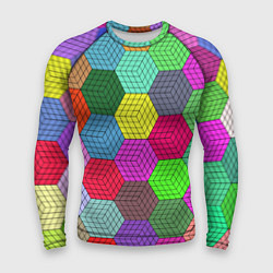 Рашгард мужской Геометрический узор Pattern, цвет: 3D-принт