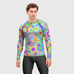 Рашгард мужской Disco-Tie-Dye, цвет: 3D-принт — фото 2