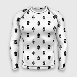 Рашгард мужской Узор Mono White Dope Camo Dope Street Market, цвет: 3D-принт