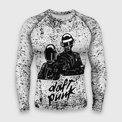 Рашгард мужской Daft Punk B&W, цвет: 3D-принт