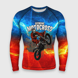 Рашгард мужской Extreme Motocross, цвет: 3D-принт