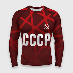Рашгард мужской СССР КРАСНЫЕ ЛИНИИ, цвет: 3D-принт