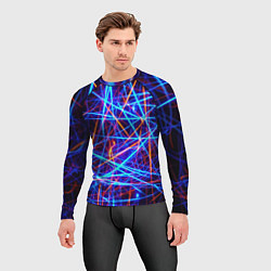 Рашгард мужской Neon pattern Fashion 2055, цвет: 3D-принт — фото 2