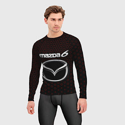 Рашгард мужской MAZDA 6 - Соты, цвет: 3D-принт — фото 2
