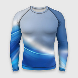 Рашгард мужской Цифровая волна, цвет: 3D-принт