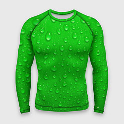 Рашгард мужской Зеленый фон с росой, цвет: 3D-принт