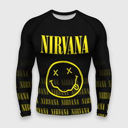 Рашгард мужской Smile Nirvana, цвет: 3D-принт