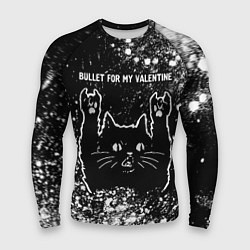 Рашгард мужской Bullet For My Valentine Rock Cat, цвет: 3D-принт