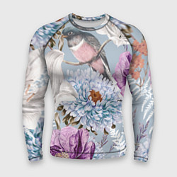 Рашгард мужской Цветы Чудесный Весенний Узор, цвет: 3D-принт