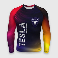 Мужской рашгард ТЕСЛА Tesla Autosport Звезды