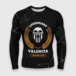 Рашгард мужской Лого Valencia и надпись Legendary Football Club на, цвет: 3D-принт