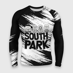Рашгард мужской Южный парк - персонажи и логотип South Park, цвет: 3D-принт