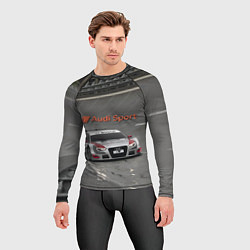 Рашгард мужской Audi Sport Racing Team Short Track Car Racing Авто, цвет: 3D-принт — фото 2