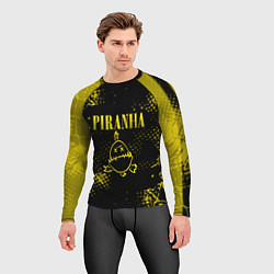 Рашгард мужской Nirvana piranha, цвет: 3D-принт — фото 2