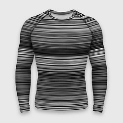 Мужской рашгард Black and white thin stripes Тонкие полосы