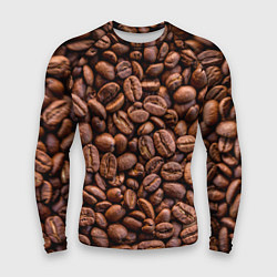 Рашгард мужской Зерна жареного кофе, цвет: 3D-принт