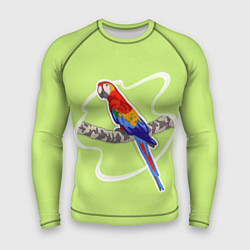 Рашгард мужской Яркий попугай Ара, цвет: 3D-принт