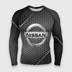 Рашгард мужской Nissan метал карбон, цвет: 3D-принт