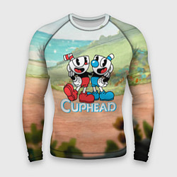 Мужской рашгард Cuphead природа