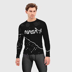 Рашгард мужской Nasa - кометы, цвет: 3D-принт — фото 2