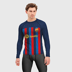Рашгард мужской Педри Барселона форма 20222023, цвет: 3D-принт — фото 2