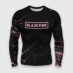 Рашгард мужской Black pink розовые брызги, цвет: 3D-принт