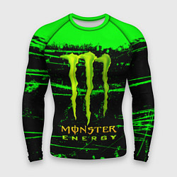 Рашгард мужской Monster energy green neon, цвет: 3D-принт