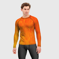 Рашгард мужской Абстрактно-огненный узор, цвет: 3D-принт — фото 2