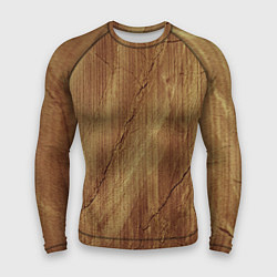 Рашгард мужской Деревянная текстура, цвет: 3D-принт