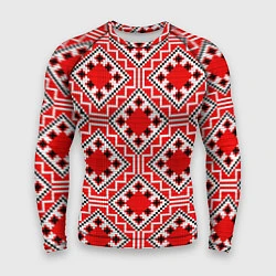 Рашгард мужской Белорусская вышивка - орнамент, цвет: 3D-принт