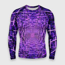 Рашгард мужской Фантастические фиолетовые лучи, цвет: 3D-принт