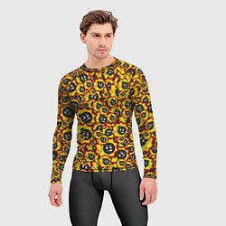 Рашгард мужской Serious Sam logo pattern, цвет: 3D-принт — фото 2