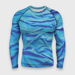 Рашгард мужской Мятая ткань - fashion - wave, цвет: 3D-принт