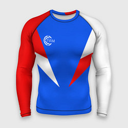 Рашгард мужской FIRM с расцветкой триколор, цвет: 3D-принт