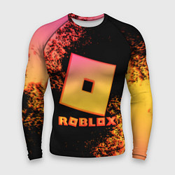 Мужской рашгард Roblox logo gradient