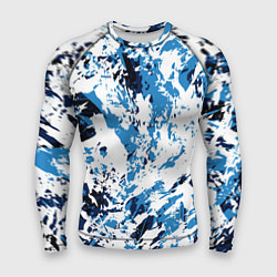 Рашгард мужской Взрыв гжели, цвет: 3D-принт