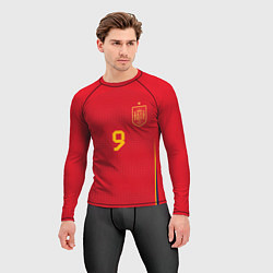 Рашгард мужской Гави ЧМ 2022 сборная Испании, цвет: 3D-принт — фото 2
