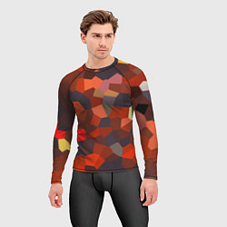 Рашгард мужской Разноцветные кубики, цвет: 3D-принт — фото 2