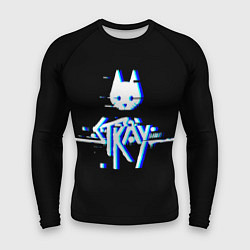 Рашгард мужской Stray blue glitch, цвет: 3D-принт