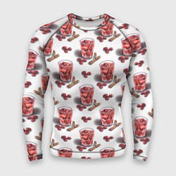 Рашгард мужской Глинтвейн с корицей, цвет: 3D-принт