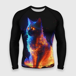 Рашгард мужской Огненная кошка, цвет: 3D-принт